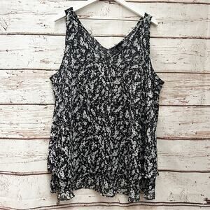 LANE BRYANT Flowing Swing Tank Top A-line Sz 22